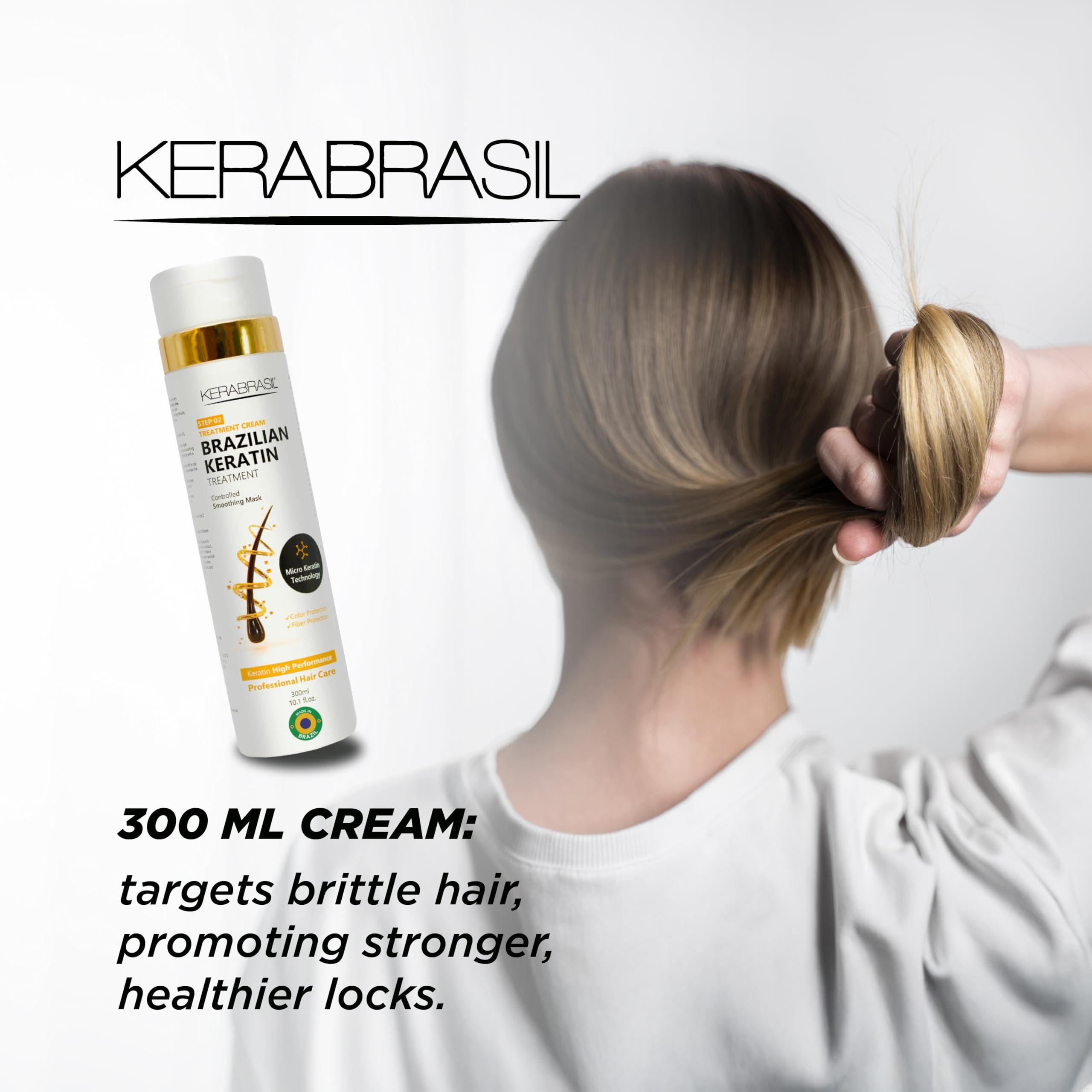 Kerabrasil Kerabrasil Brazilian Keratin Treatment - Deep Repair & Strengthening for Damaged, Frizzy Hair | Smooth & Manageable Locks | Gentle Cleansing, Perfect for Chemically-Treated Hair (Conditioner)