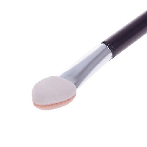 FeiFei66 FeiFei66 12Pcs Fashion Makeup Double-end Eye Shadow Eyeliner Brush Sponge Applicator Tool Black