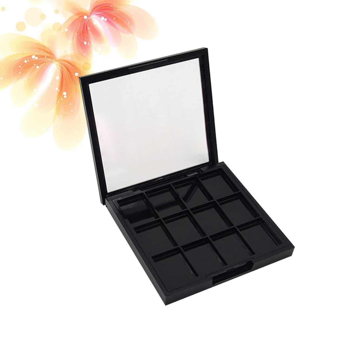 FRCOLOR FRCOLOR 12 Grid DIY Eye Shadow Dish Storage Box for Women Girls Beginners Empty Makeup Tte Palette
