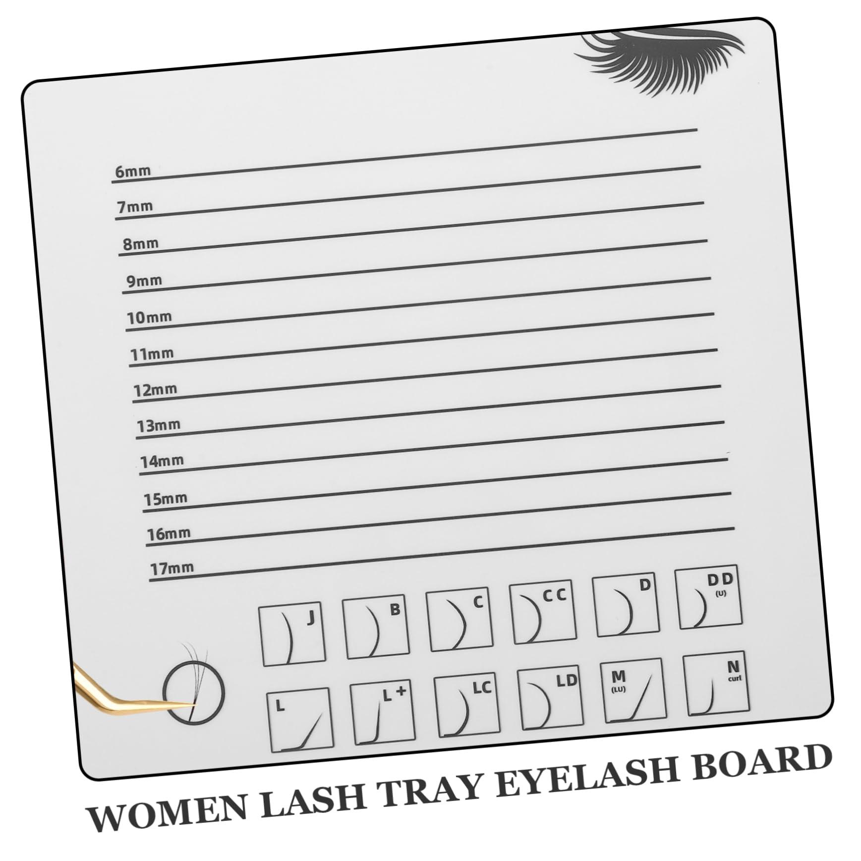 AUTSUPPL AUTSUPPL Crylic Lash Display Board Large Eyelash Tray for Extensions Lash Holder Tray