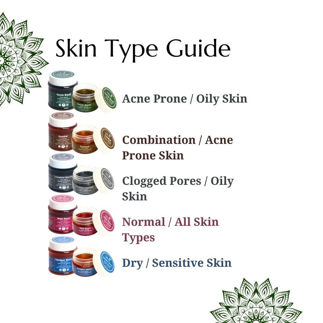 Rustic Art Rustic Art Sandal Face Wash Concentrate | Daily Essentials | Turmeric & Mango Butter | All Skin Types | Sulphate & Paraben Free | Vegan & Cruelty Free | For Women & Men | 4.4 Oz