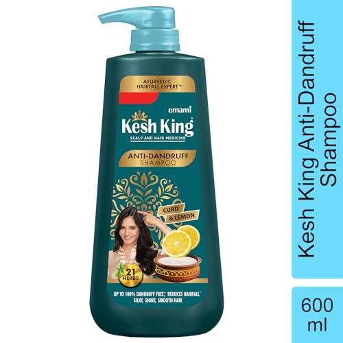 KESH KING KESH KING Anti Dandruff Shampoo | Ayurvedic Hair Cleanser with Curd & Lemon | Reduce Hairfall | Nourishes Itchy Scalp | Gives Smooth & Soft Hairs | 20.29 Fl Oz/600ml
