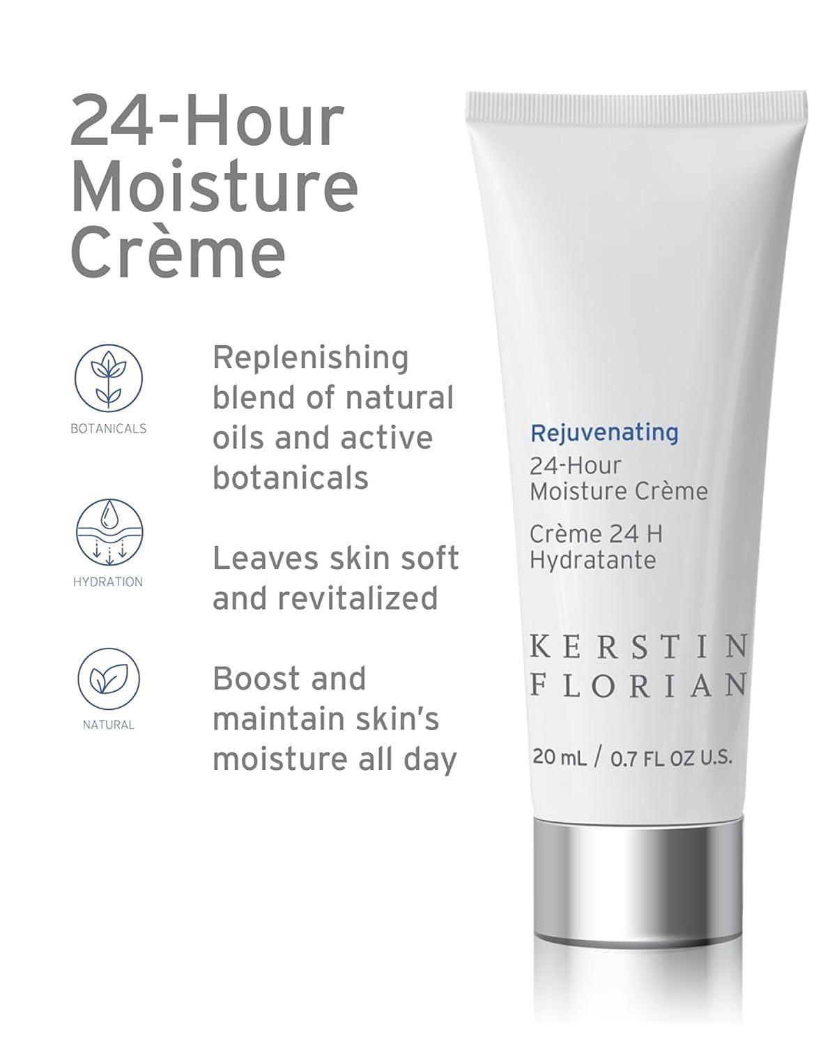 Kerstin Florian Kerstin Florian 24 Hour Moisture Creme | Travel Size | Anti Aging Face Moisturizer with Vitamin E | Hydrating Anti|Wrinkle Cream to Smooth Fine Lines | 1 fl oz