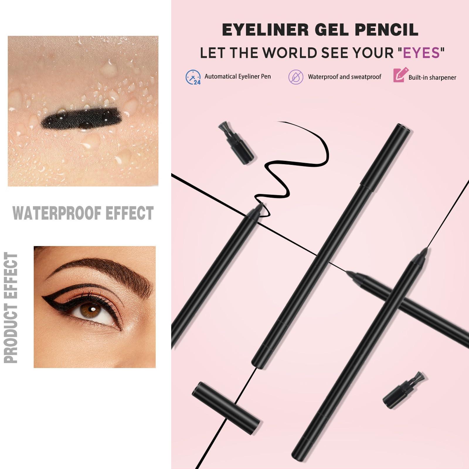 Generic Revant Beauty Gel Eyeliner for Mature Women, Round Tip Design - Waterproof, Sweat and Smudge Resistant Precision Eyeliner for All Day Use. (#01 Black)