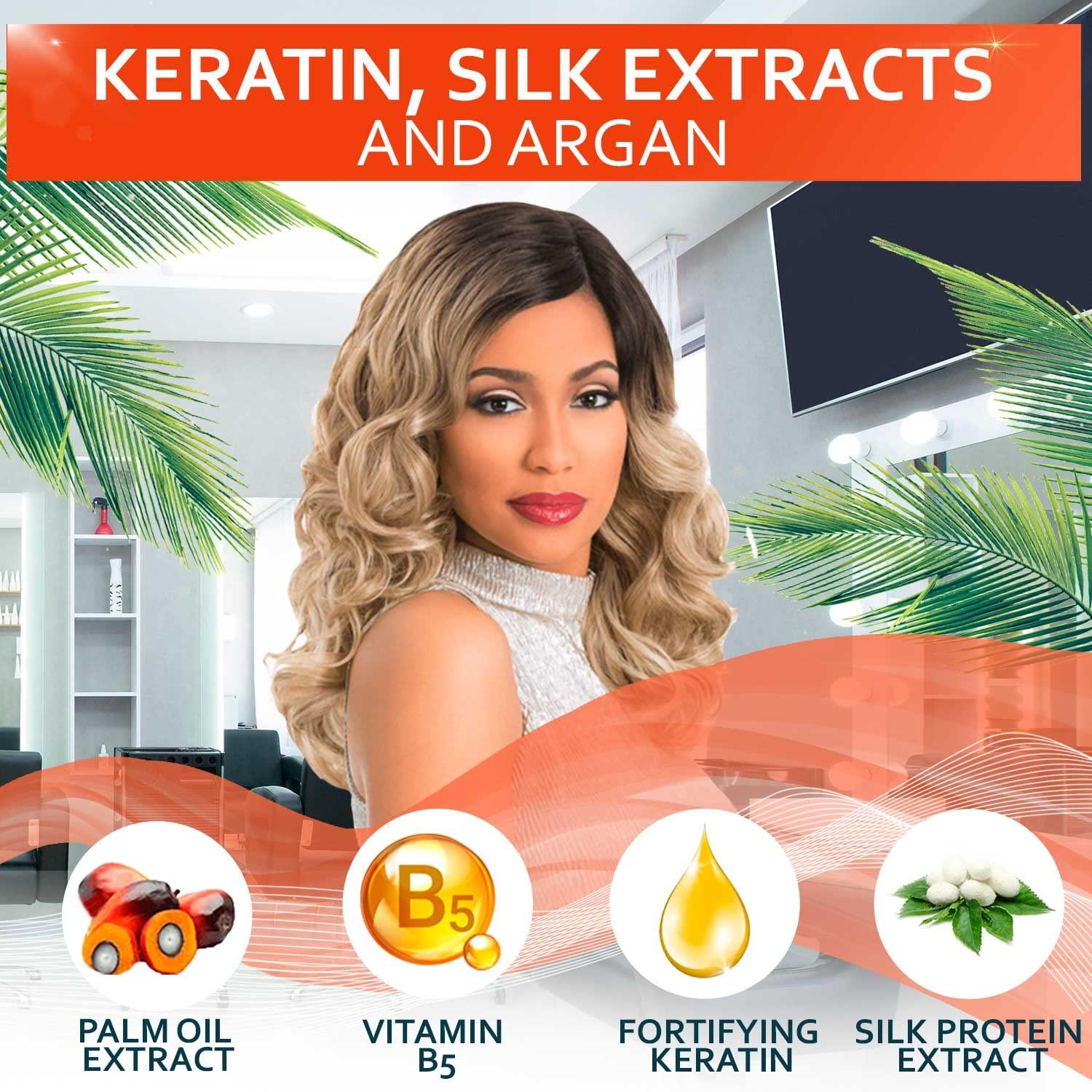 BELLISSO Keratin Shampoo and Conditioner Set and Keratin Shampoo