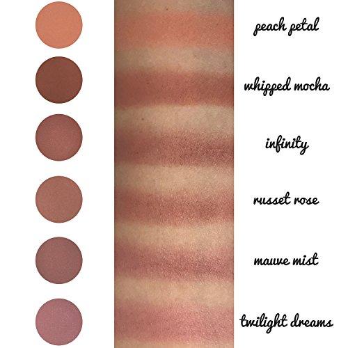 Beauty Junkees Russet Rose Brown Matte Powder Blush - Highly Pigmented Blusher Makeup, Cheek and Face, Magnetic Refill Pan, Professional Quality Make Up, Paraben Gluten Cruelty Free Cosmetics Beauty Junkees [37mm]