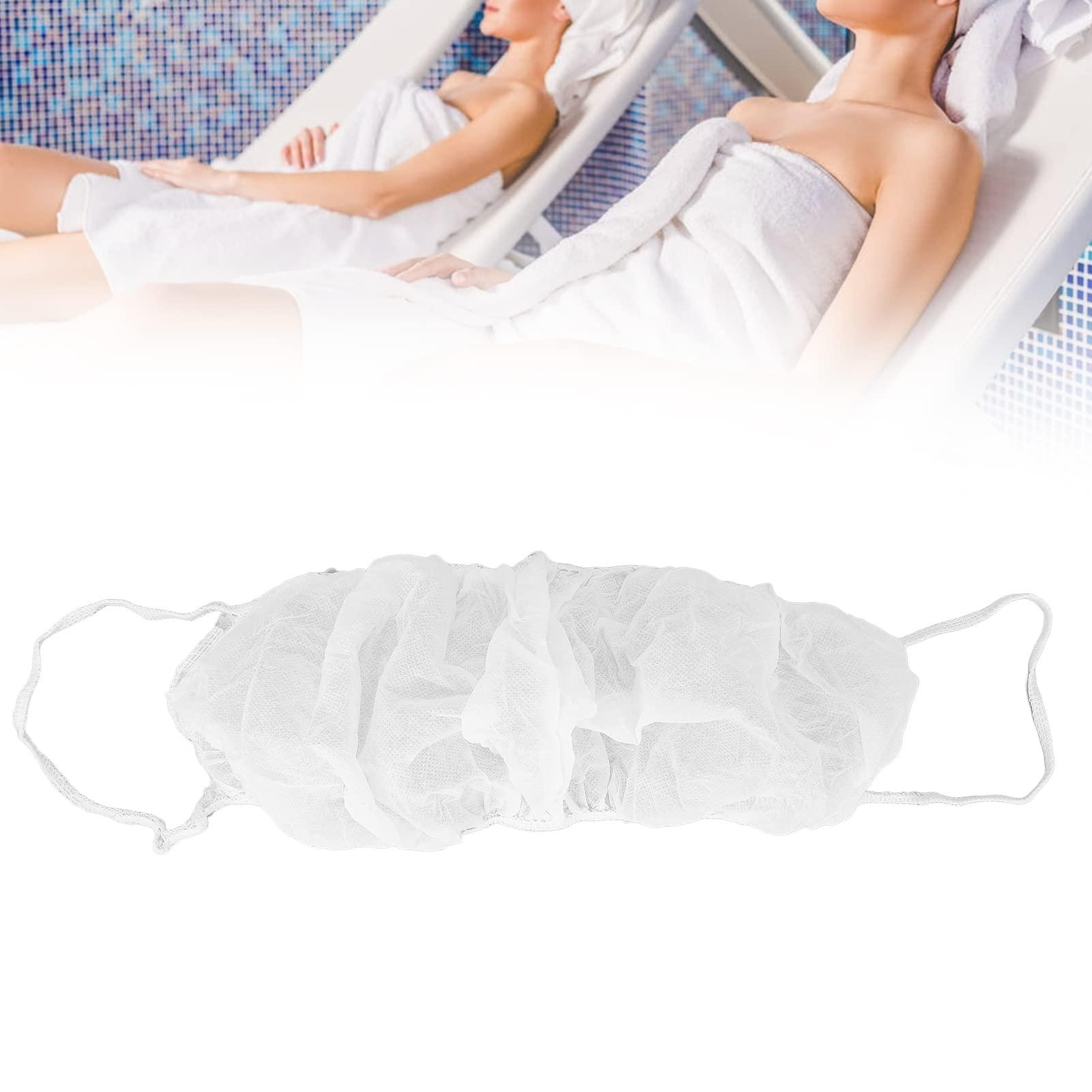 Brrnoo 10pcs Disposable Bras Non Woven Fabric Disposable Beauty Salon Brassieres Top Underwear, Women\'s Disposable Bras Disposable Spa Top Underwear Brassieres Tops for Women(White)