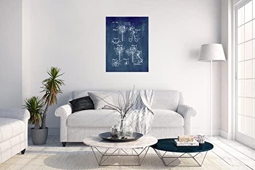 Frame a Patent Eyelash Curler Patent Print Midnight Blue (5" x 7") M10305