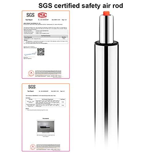 QDZC QDZC Swivel Rolling Stool with Wheels and Foot Rest, PU Leather Height Adjustable Office Rolling Shop Desk Stool,Bar Esthetician Stool Salon SPA Hairdressing Vanity Stool Blue