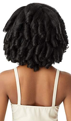 Outre Outre QUICK WEAVE New Half Wig Cap Full Volume Short Curly Wave Premium Synthetic High Heat Resistant 60 Seconds Self Style Instant Transformation - NIKAYA (2T1/2730)