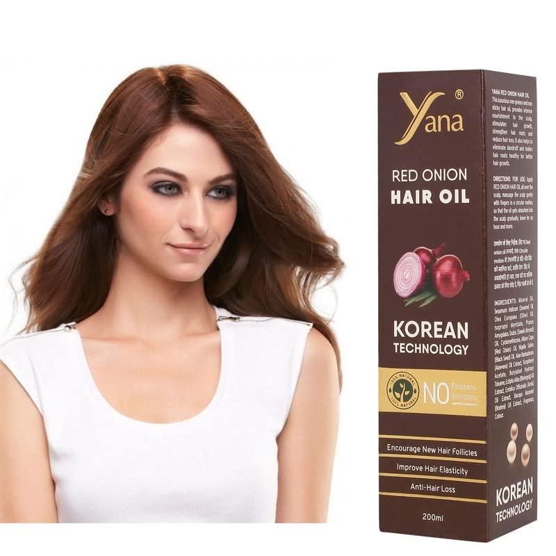 Yana Yana Onion & Black Seed Hair Oil For Long Hair Men By Korean Technology