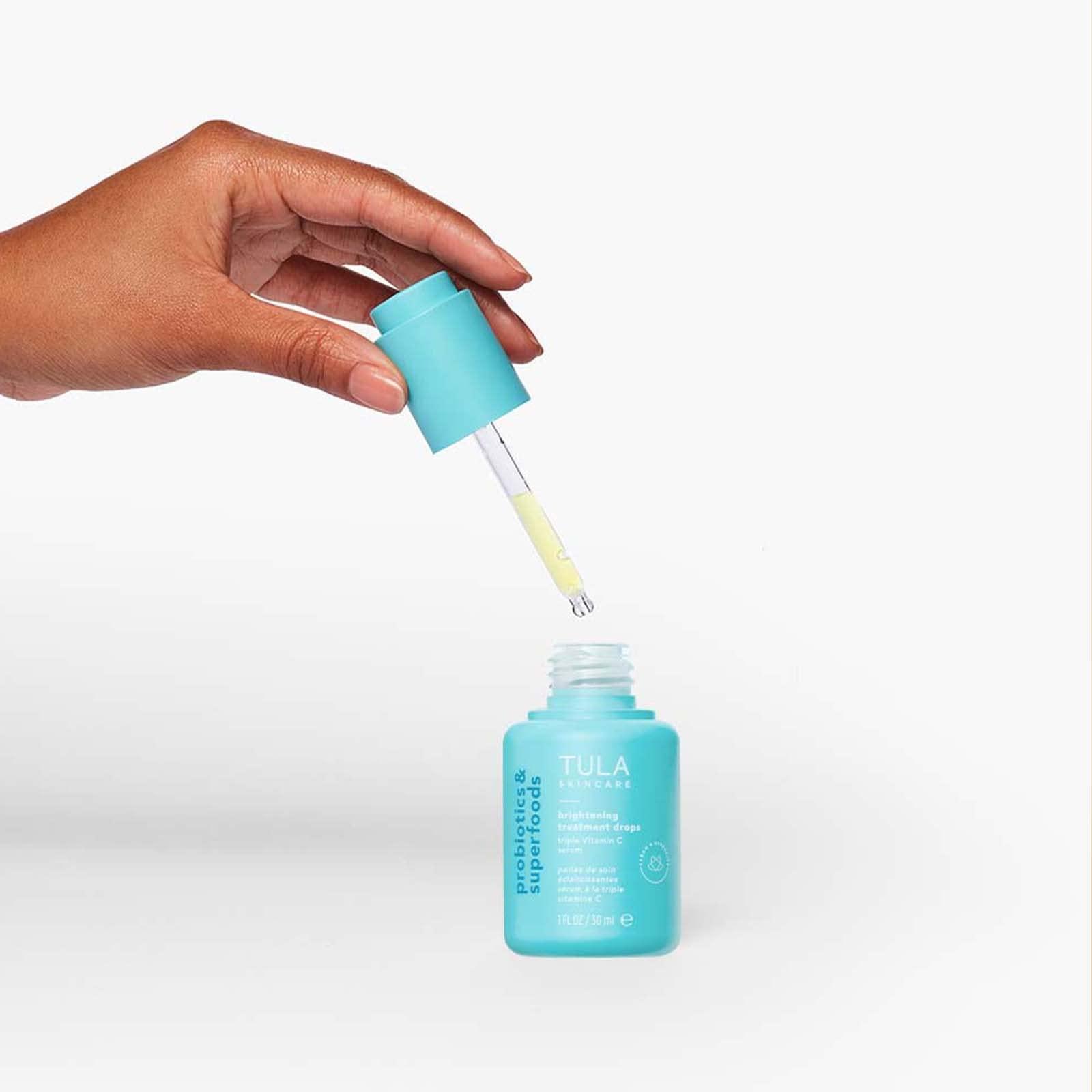 TULA TULA Skin Care Brightening Treatment Drops - Vitamin C Serum, Brightens the Look of Dull Skin & Dark Spots, 1 fl oz.