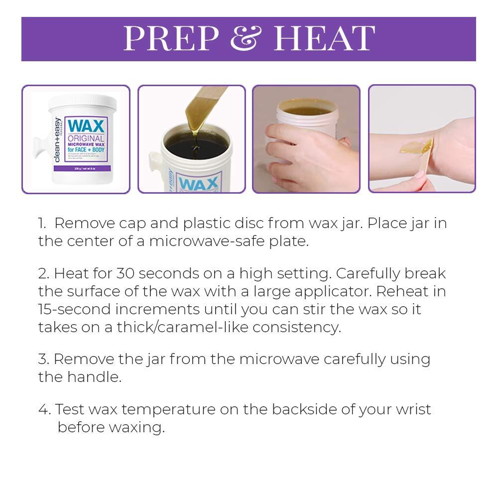 Clean + Easy Clean + Easy Original Wax Microwave Kit, 35 Ounce