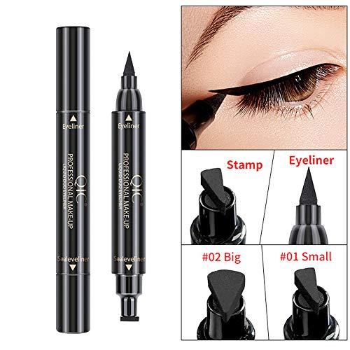Magik Magik QIC Winged Eyeliner Stamp Waterproof Long Lasting Liquid Eye Pen Makeup Tool Kit (#2 Big Stamp)