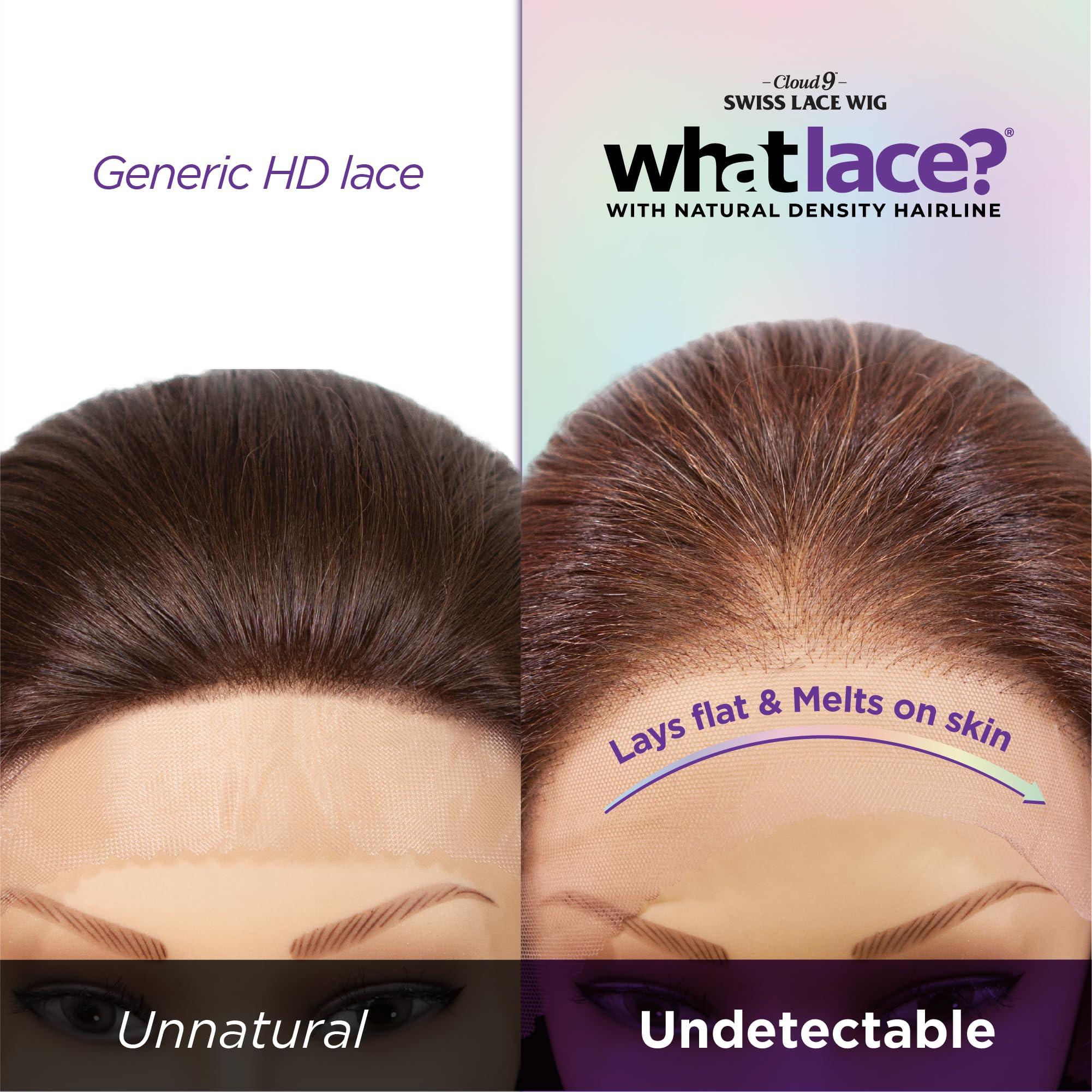 Sensationnel Sensationnel What lace 13x6 Wigs - latisha lacefrontal hand tied glueless synthetic with natural density preplucked hairline (Off Black 1B)