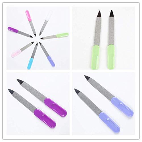 Cafurty Cafurty Nail Tools - 5pcs Metal Double Sided Nail File Stainless Steel Manicure Pedicure Tools Files - Metal Nail File Men Filer for Toenails Stainless Steel Fingernail Files