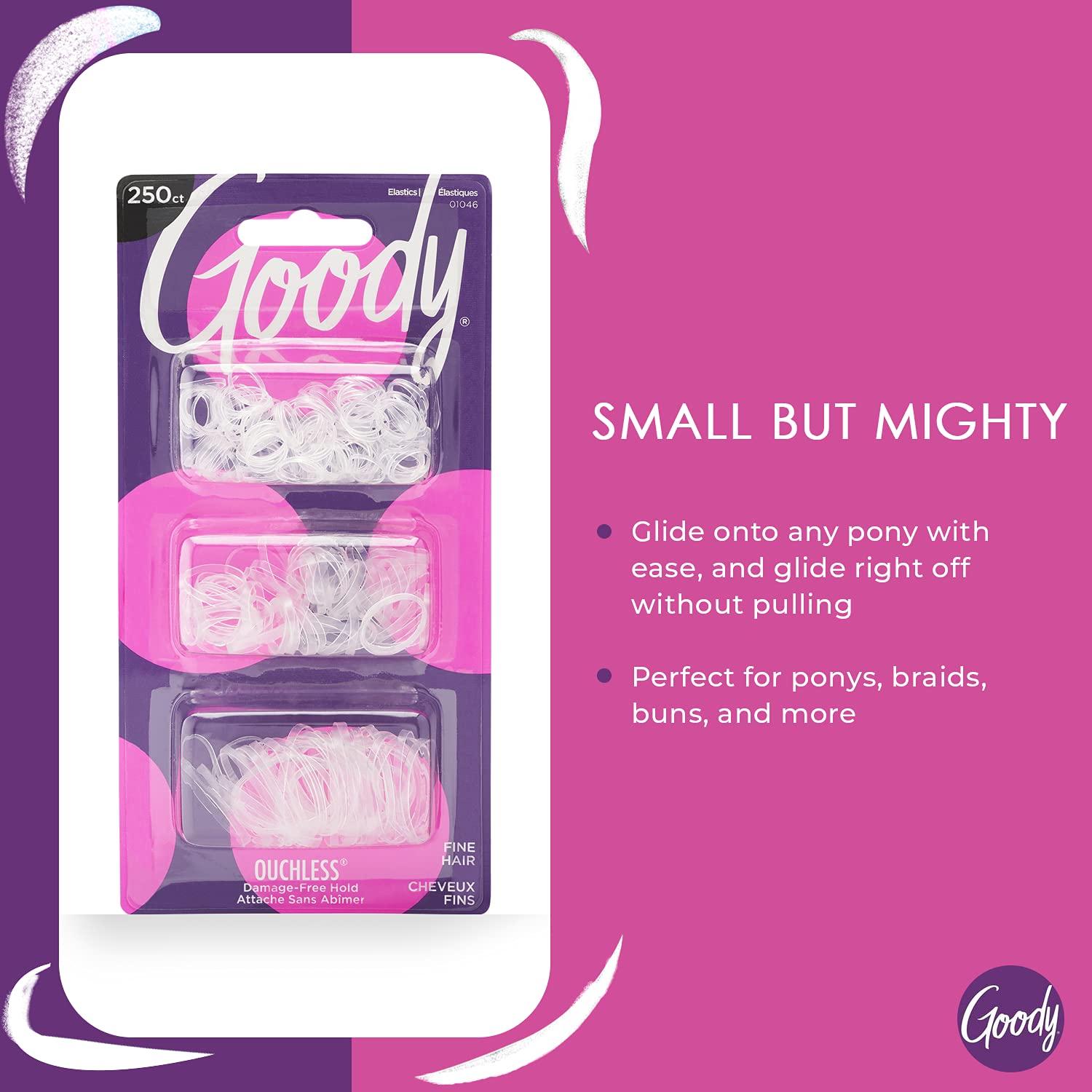 GOODY Goody 32 Blonde and 250 Clear Ouchless Elastic Hair Ties