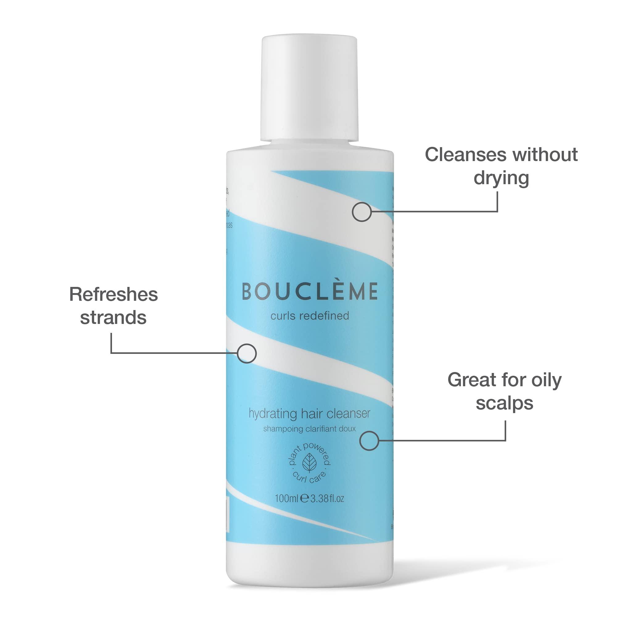 Boucleme Bouclme - Waves Travel Kit - Ultimate Haircare Travel Kit for Wavy Hair - Protects & Nourishes Waves and Scalp Massager - Stimulating Head Massager - Shampoo Brush for Curls