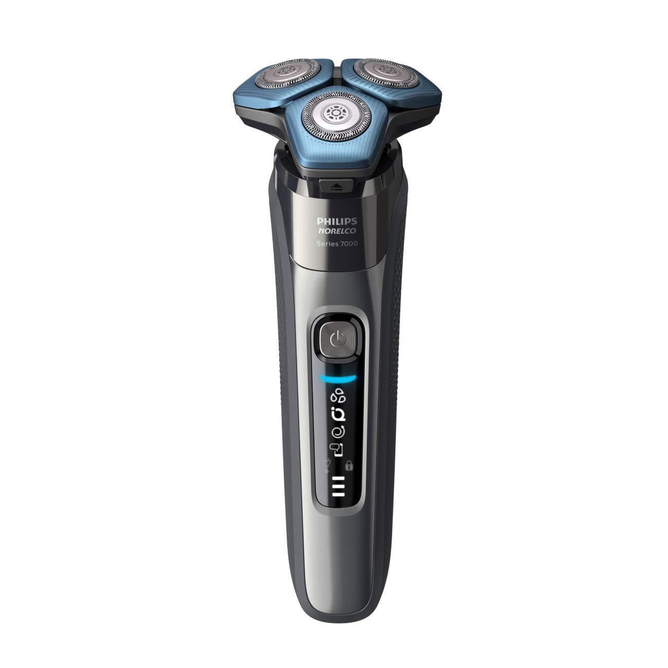 Norelco Philips Norelco Shaver 7100, Rechargeable Wet & Dry Electric Shaver with SenseIQ Technology and Pop-up Trimmer for Male S7788/82