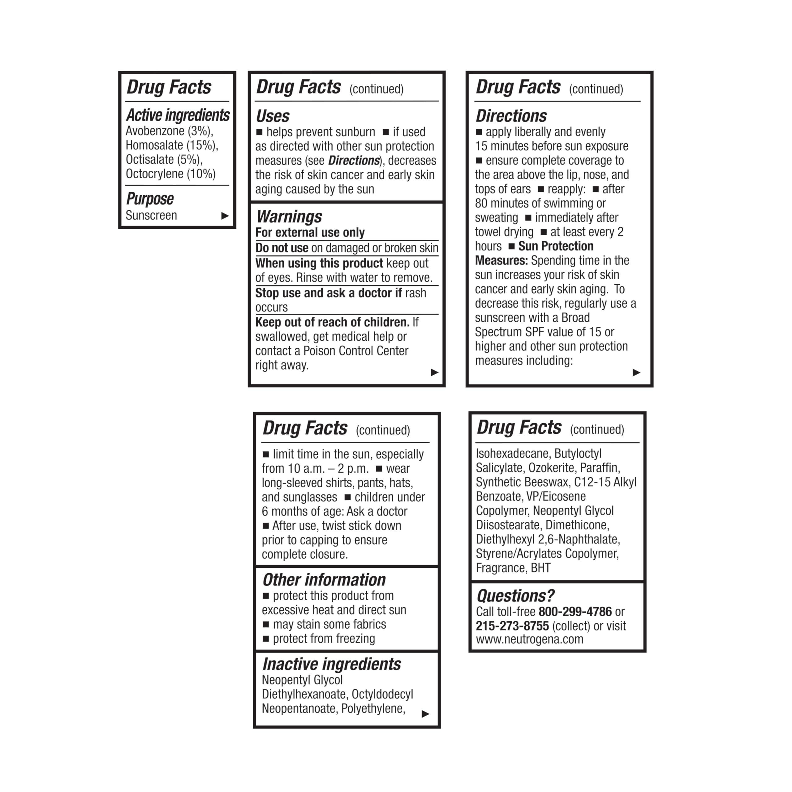 Neutrogena Neutrogena Beach Defense Water-Resistant SPF 50+ Sunscreen Stick, Broad Spectrum UVA/UVB Protection, PABA- & Oxybenzone-Free Face & Body Sunscreen Stick, Hands-Free Application, 1.5 oz