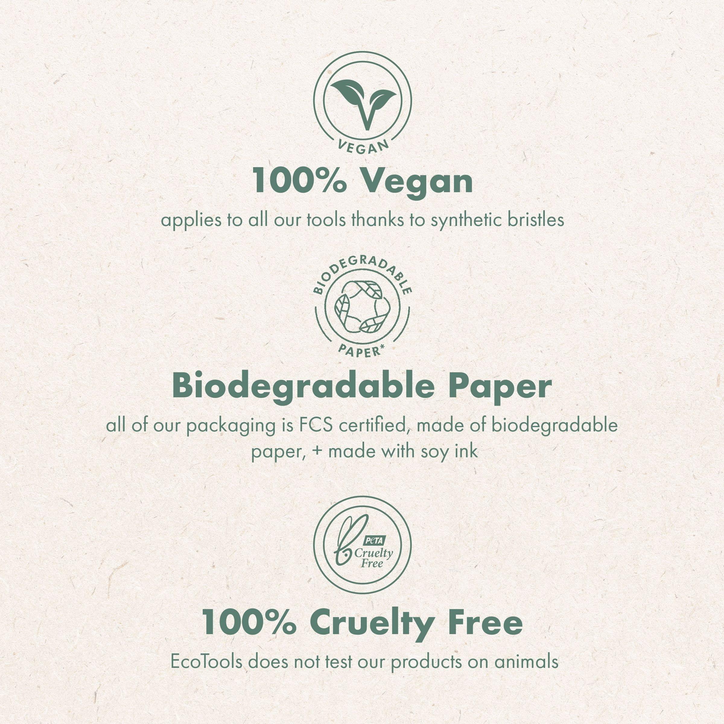 EcoTools EcoTools Mini Facial Cleansing Brush, Infused with Citrus, Boosts Collagen, Safe for Sensitive Skin, Exfoliates & Clean Pores, Travel Sized, Ecofriendly, Vegan & Cruelty-Free, 1 Count