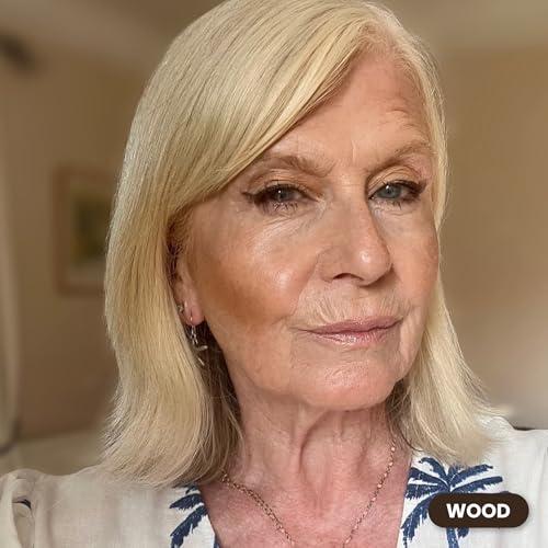 PRIME PROMETICS PRIME PROMETICS PrimeEyes Glide Eyeliner for Mature Women Water-Resistant, Long-Stay and Mess-Proof Gel Cream Texture, Discreet Sharpener and Effective Smudger (Wood (brown))