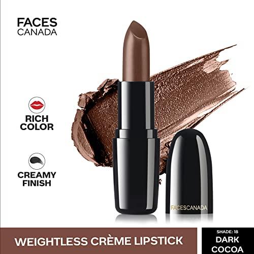 Faces Faces Canada Weightless Crème Lipstick 4 g Dark Cocoa 18 (Brown)