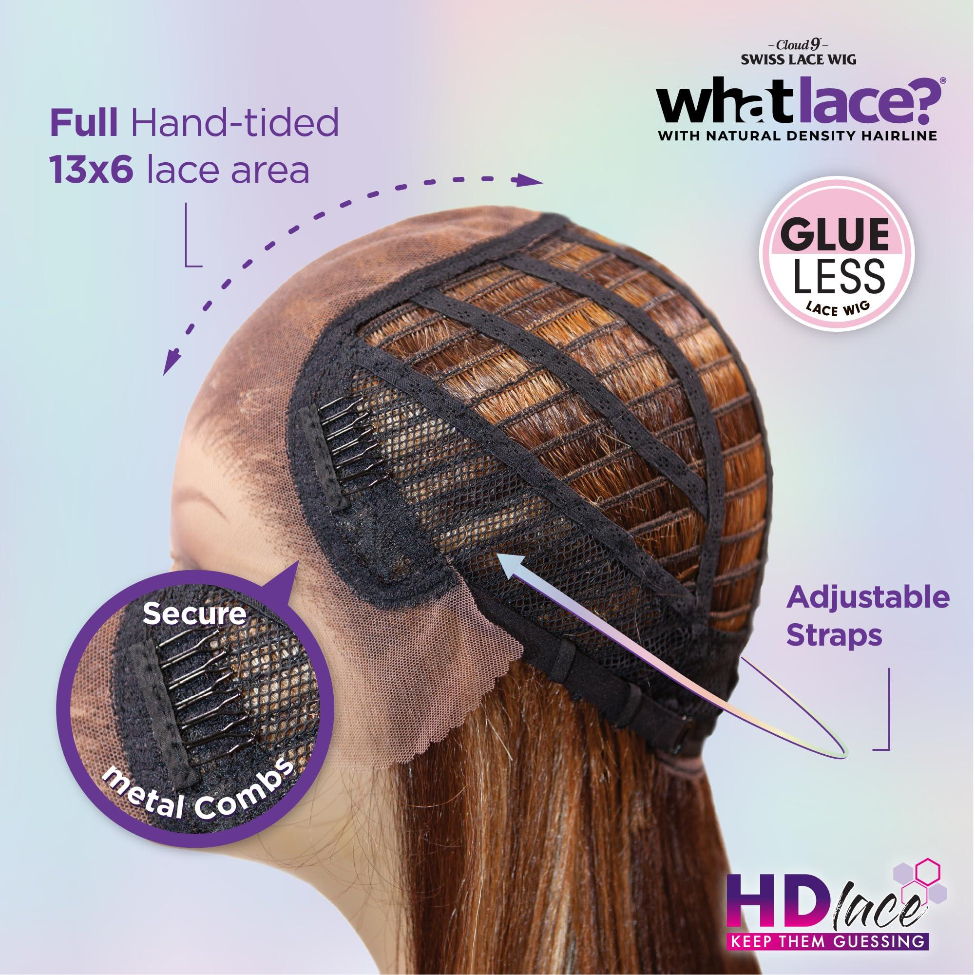 Sensationnel Sensationnel What lace 13x6 Wigs - latisha lacefrontal hand tied glueless synthetic with natural density preplucked hairline (Off Black 1B)