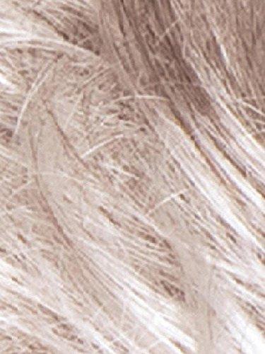 Noriko & Maxwigs Sky Large Cap Wig Color Silver Stone - Short 5\" Razored Bob Feathered Layers Wispy Ends Synthetic Open Weft Bundle w/Comb, MaxWigs Hairloss Booklet