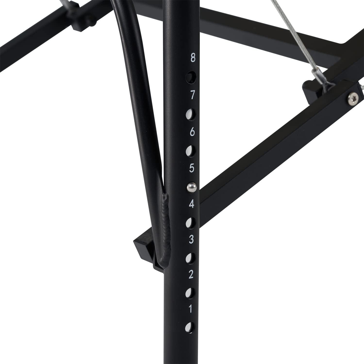 Master Massage Master Massage Violet-Tilt 29.5''Liftback Tilting Salon Aluminum Massage Table Package(Black)