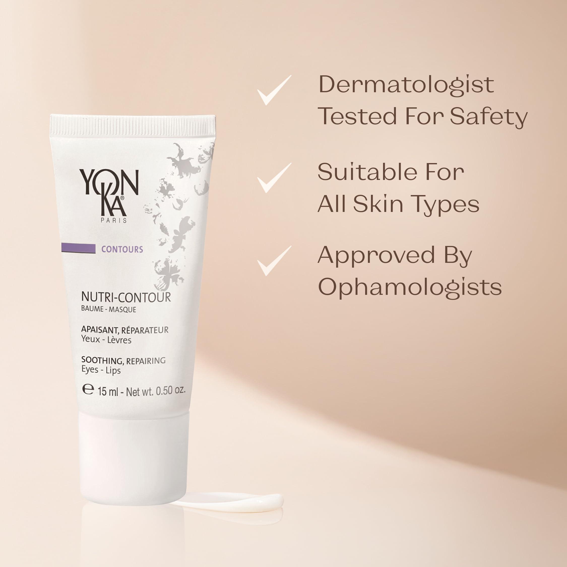 Yonka Yon-Ka Contours Nutri-Contour - Eye and Lip Contour Cream That Hydrates and Repairs While Minimizing the Appearance of Lines and Wrinkles (0.5 Ounce / 15 Milliliters)