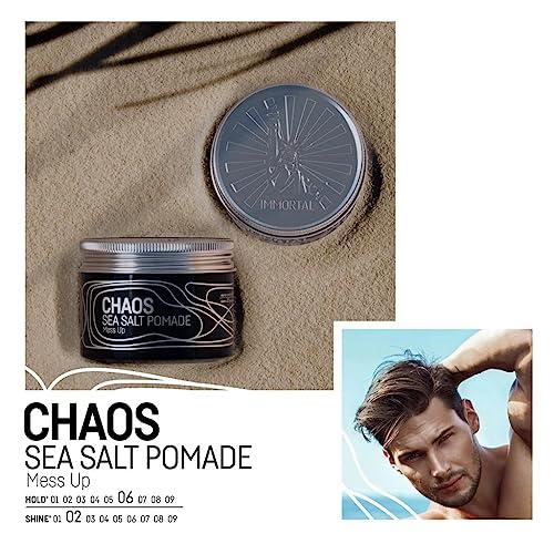 Immortal NYC Immortal NYC Exclusive \'SEA SALT\' Pomade - Matte Natural Dry look - Firm Strong Hold - Extra Volume & more Texture-No Shine - 100 Ml/3.4 Oz (Travel size)