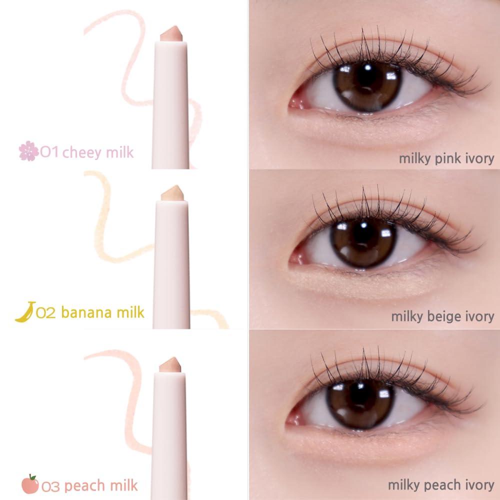 BBI@ BBIA BBIA Last Powder Pencil (02 BANANA MILK) + Last Glitter Highliner (01 DEWY HONEY) BUNDLE SET