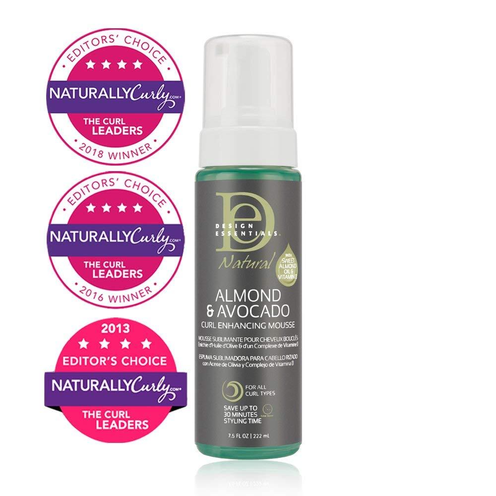 Design Essentials Design Essentials Curl Enhancing Hair Mousse for Curly Hair; Almond and Avocado Collection,7.5 Ounce