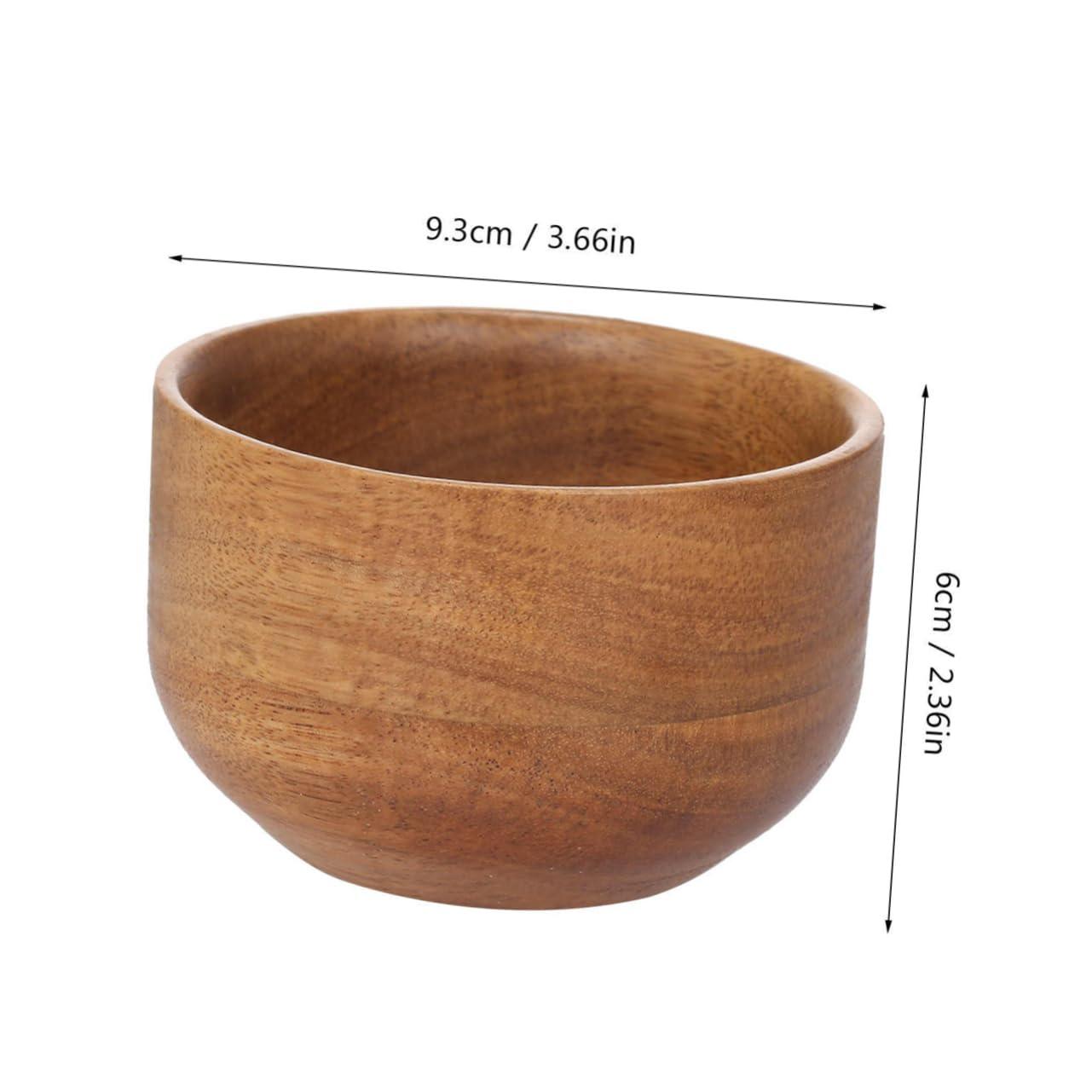 NOLITOY NOLITOY Wooden Shaving Bowl for Men Creative Light Brown Shaving Soap Bowl for Home Bathroom Use Ideal for Lathering Shaving Cream and Soap