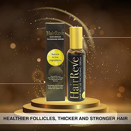 HairReve HairReve Hair Rescue Serum and Shampoo System, Follicle Care for Overall Healthier Hair (Thickening Serum and Shampoo Pack)
