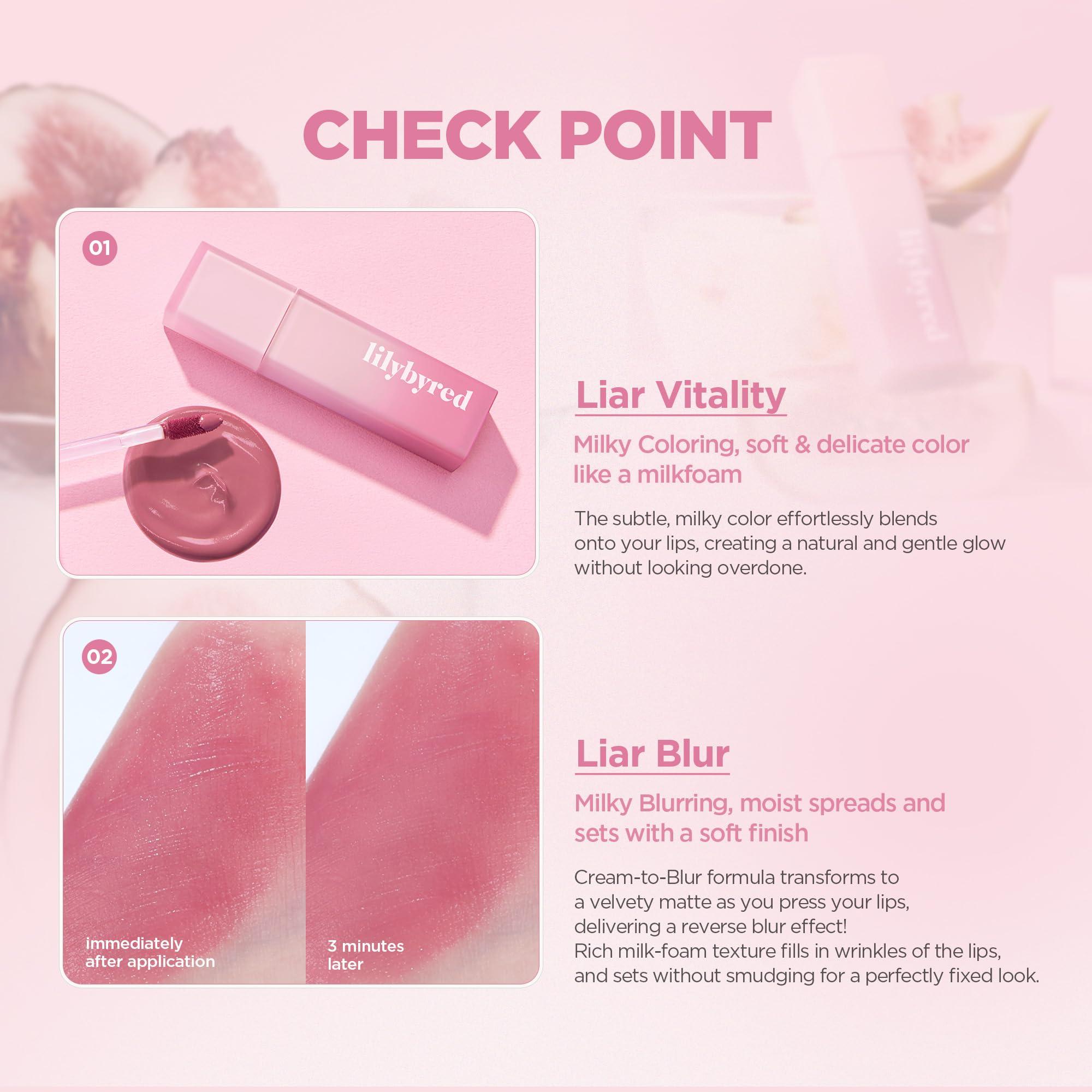 lilybyred lilybyred Sweet Liar Milky Tint Mixtape Edition 4g - Moisturizing Hydro Matte Lip Tint with Soft Milky Finish (01 Vanilla Bean Cream, One size)