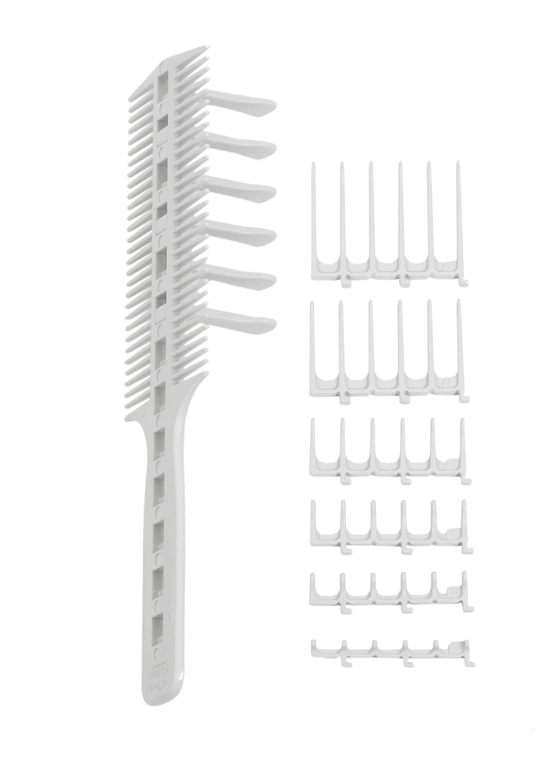 CombPal CombPal Scissor Clipper Over Comb - Barber Home Haircutting Guide Set (Classic Set, Gray)