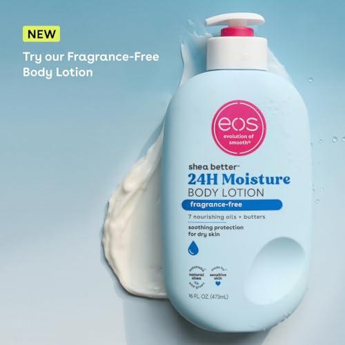 eos eos Shea Better Body Lotion- Coconut Waters, 24-Hour Moisture Skin Care, Lightweight & Non-Greasy, Made with Natural Shea, Vegan, 16 fl oz