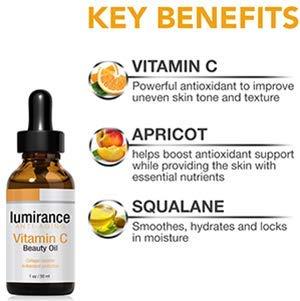 Lumirance Luminance Brightening Skin Care Set with Vitamin C Eye Lift and Anti-Aging Vitamin C Oil, 1 oz each