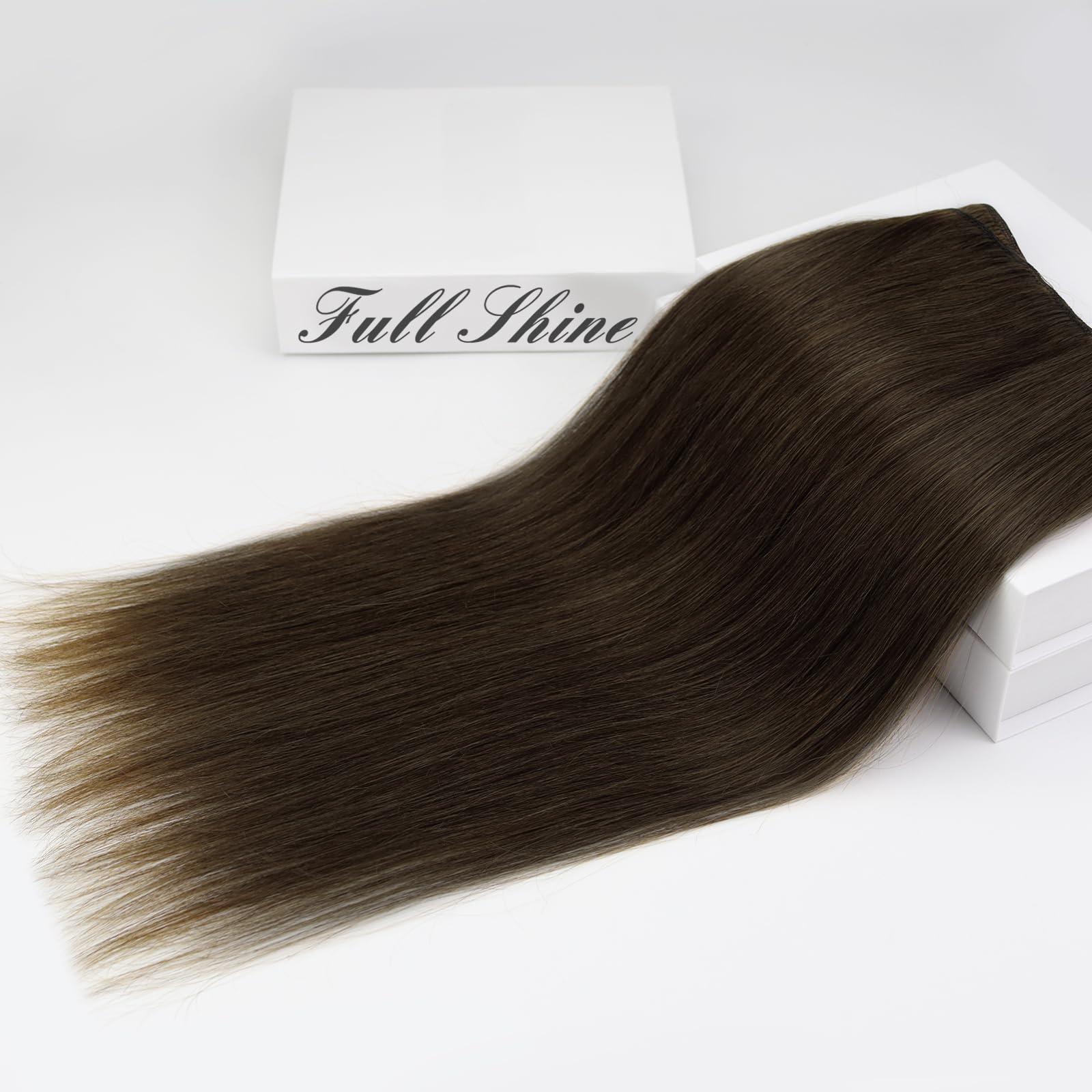 Full Shine Full Shine Straight Remy Hair Weft Extensions Sew in Weft Hair Extensions Full Head