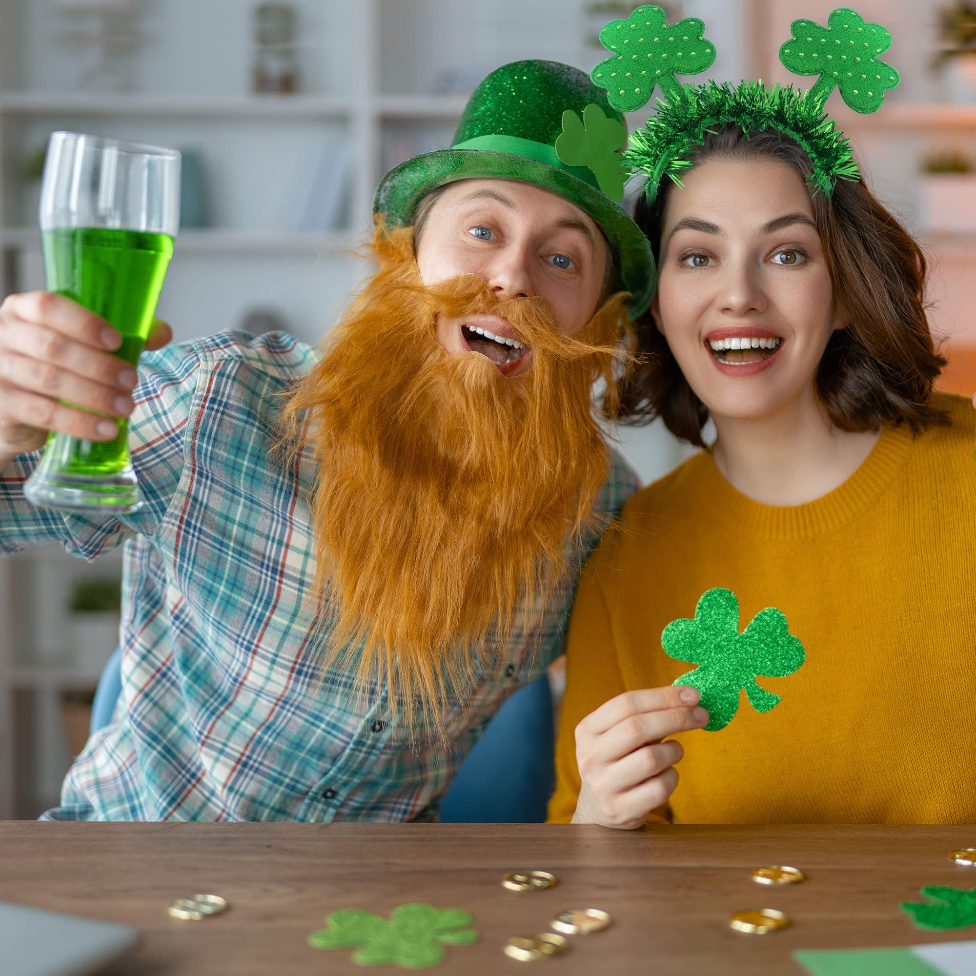 MDDRUIQI St Patrick's Day Tattoos with Headband