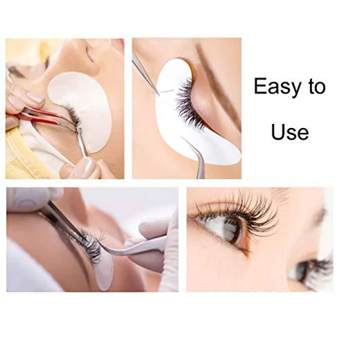 HPNESS 200 Pairs Eyelash Extension Eye Pads Lint Free Hydrogel Eye Patch/Lash Extensions Eye Gel Pads, Professional Under Eye Pads for Eyelash Extensions Pink HPNESS
