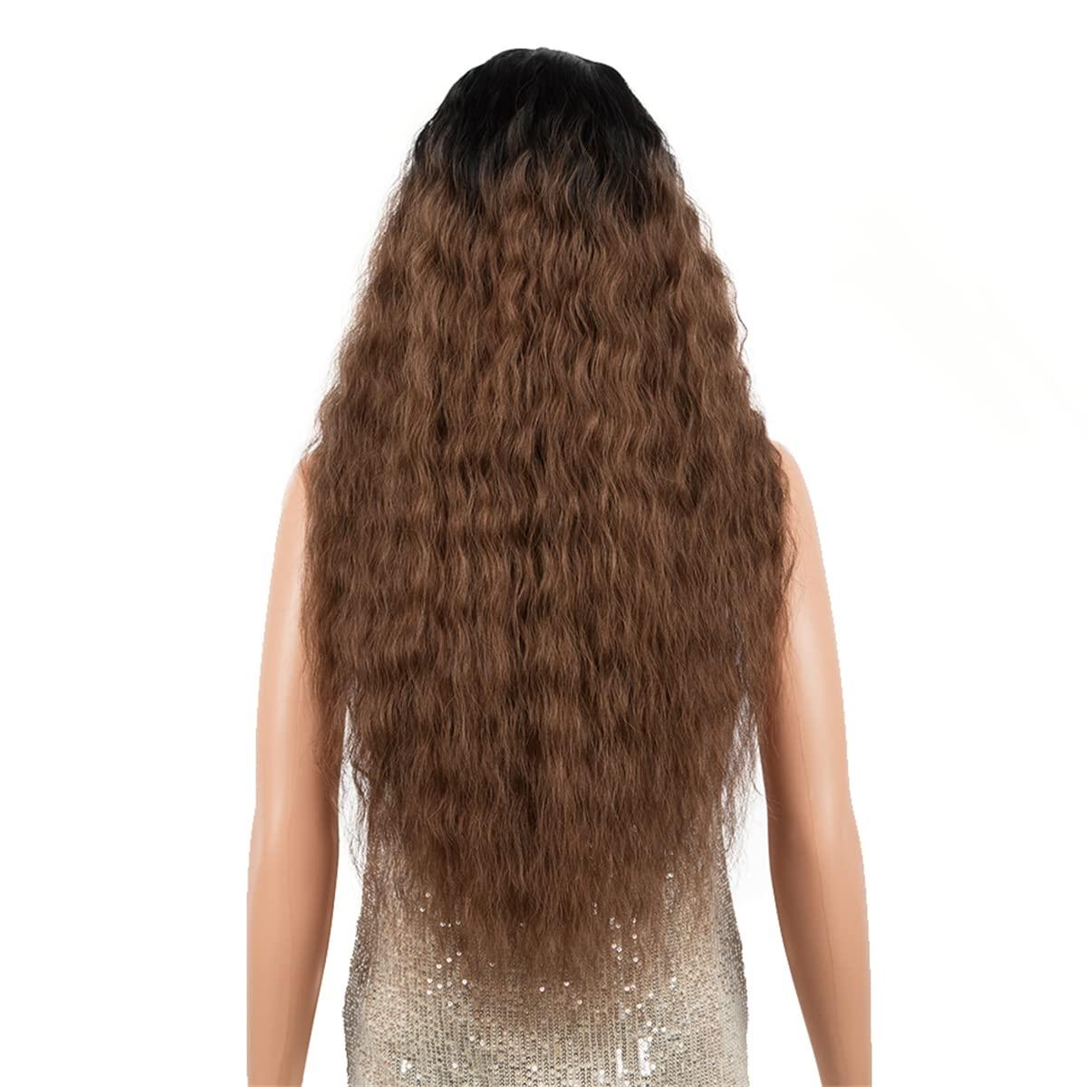 GORGIUS GORGIUS 613 Blonde Water Wave Wig Glueless Lace Front Wig, Crafted with Style-Archive Tech: Premium Fiber & Remy Human Hair Blend with Natural Hairline Pre Plucked Pre Cut Lace Wig