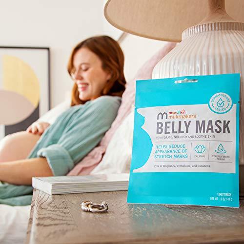 Munchkin Munchkin® Milkmakers® Belly Mask for Pregnancy Skin Care & Stretch Marks, 3 Sheet Masks