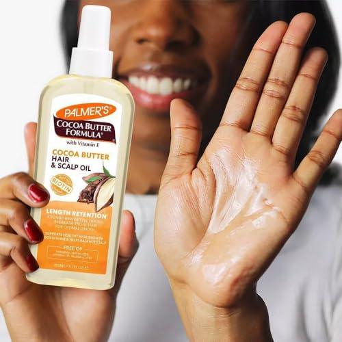 Palmer\'s Palmer\'s Cocoa Butter & Biotin Length Retention Hair and Scalp Oil, 5.1 Ounce (Pack of 2)