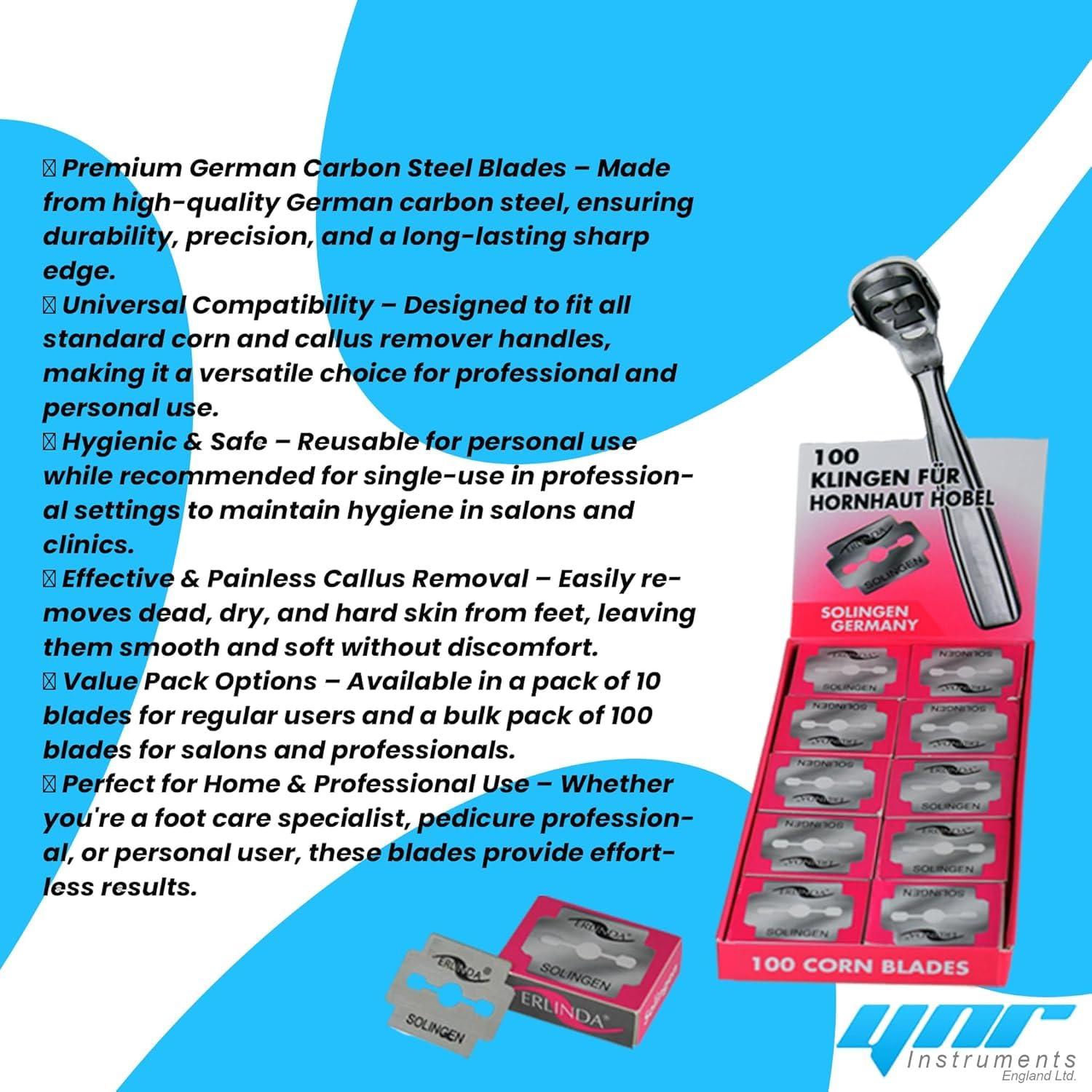 YNR YNR Callus Remover Corn Plan Hard Skin Remover Foot Heel Shaver Pedicure (100 Pack)