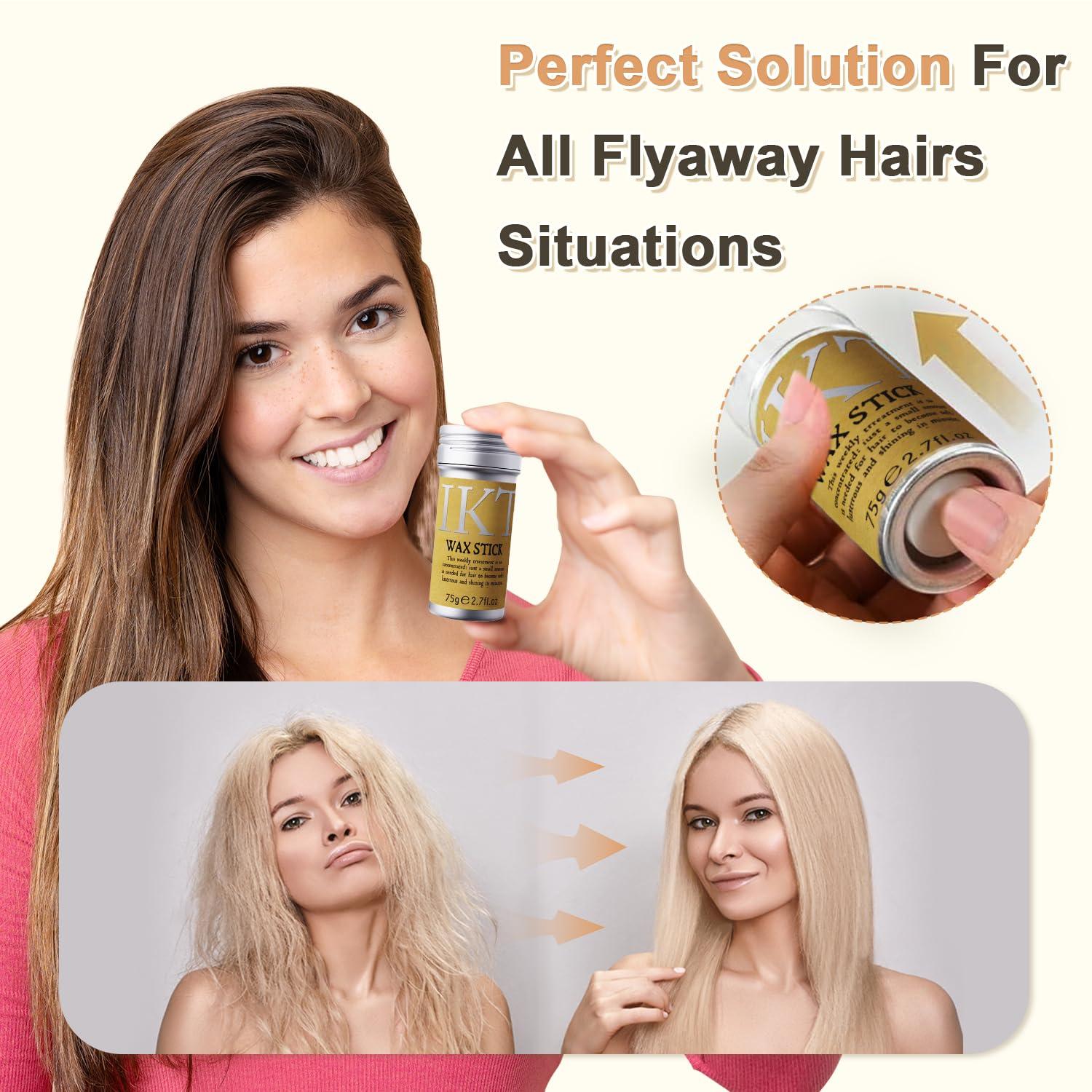 AnWoor AnWoor Fly Away Hair Tamer, Non-greasy Hair Wax/Gel Stick for Women for Broken Hair, Edge Control, Flyaways Long-Lasting Fixed Hair Styling, Works in 3 Seconds