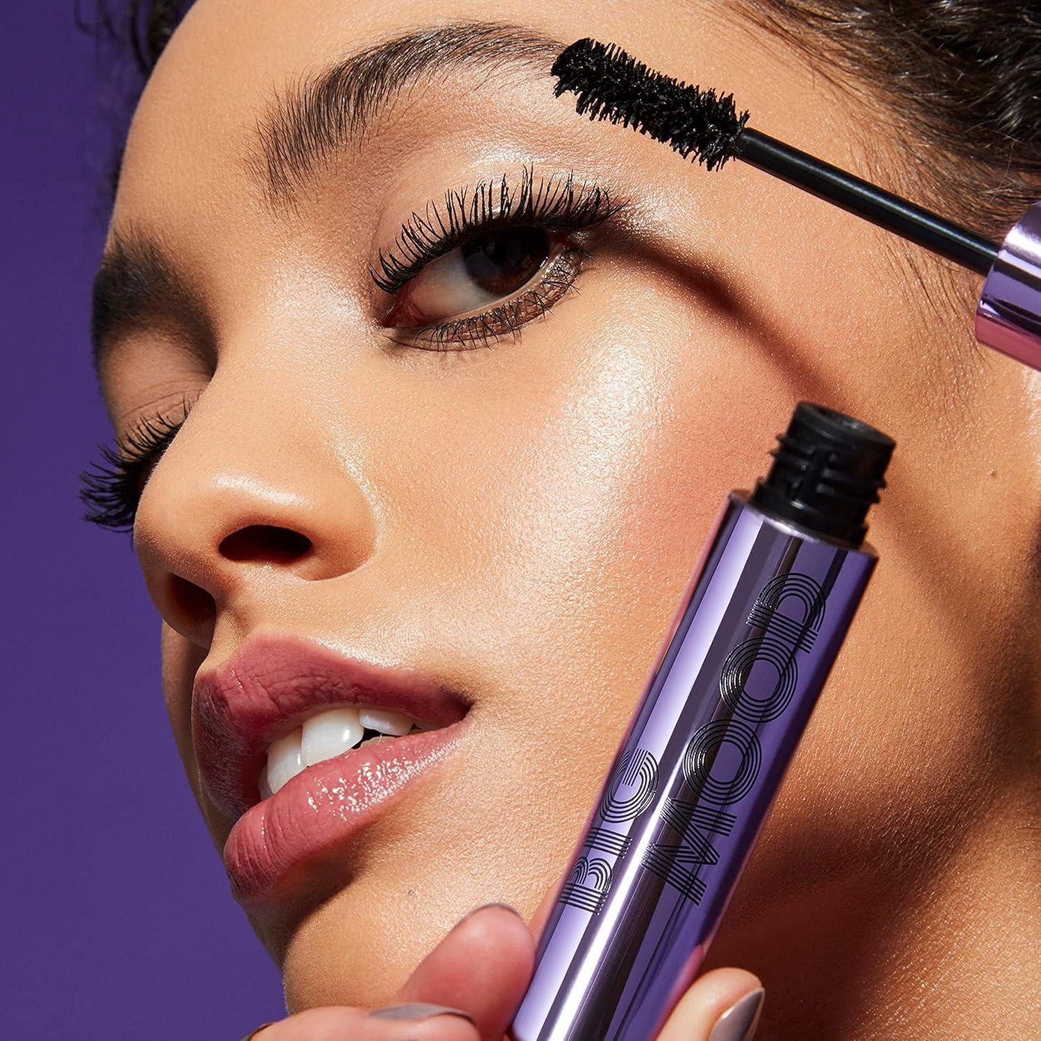 e.l.f. cosmetics e.l.f. Big Mood Mascara Mini, Instantly Creates Long-Lasting, Bold & Lifted, Voluminous Lashes, Infused with Jojoba Wax, Black
