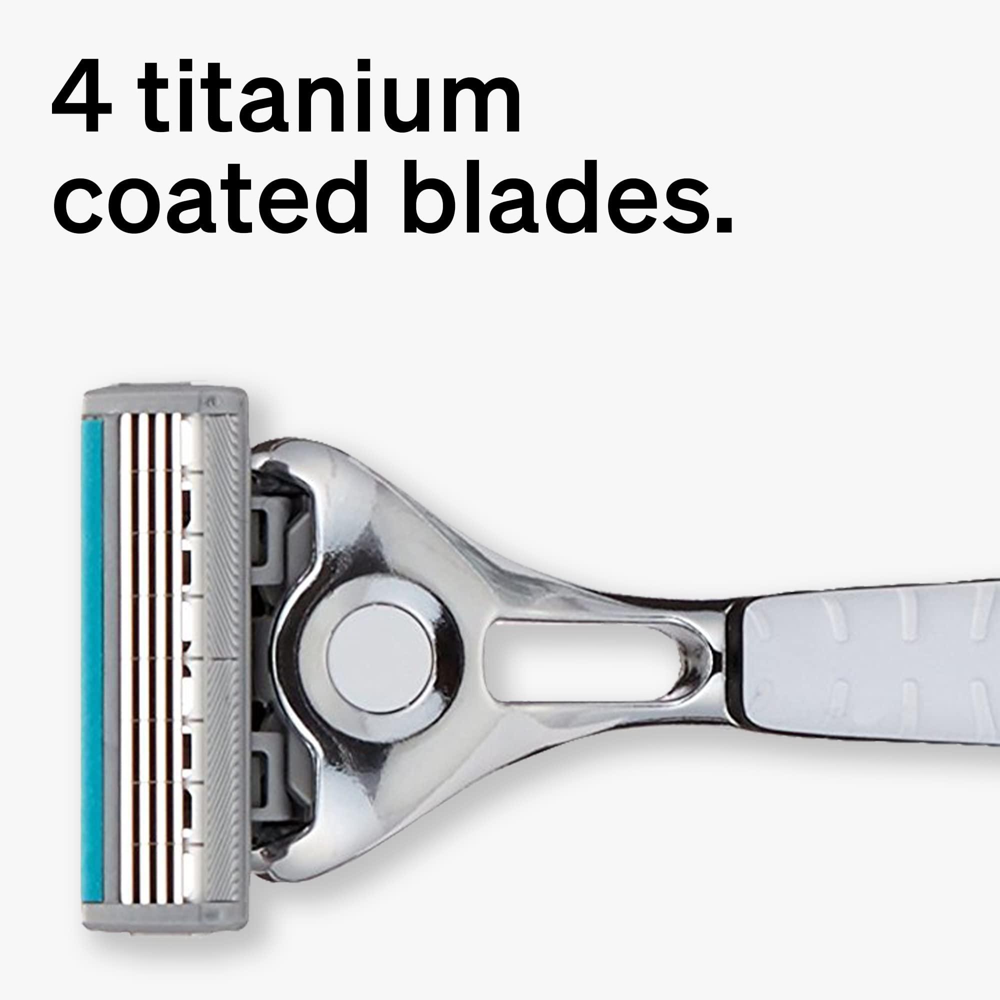 Schick Schick Quattro Titanium Razor Schick Quattro, Quattro Razor, Titanium Razor with 3 Refill Blades